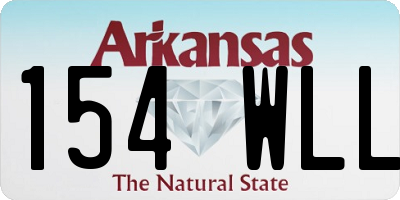 AR license plate 154WLL