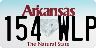 AR license plate 154WLP