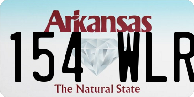 AR license plate 154WLR
