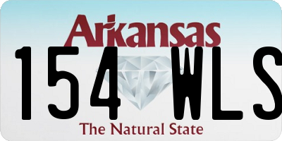 AR license plate 154WLS