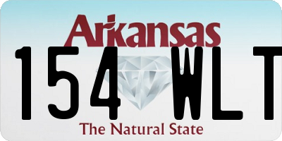 AR license plate 154WLT
