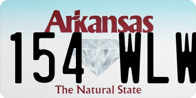 AR license plate 154WLW