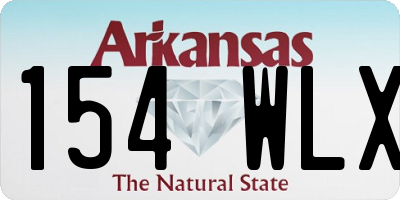 AR license plate 154WLX