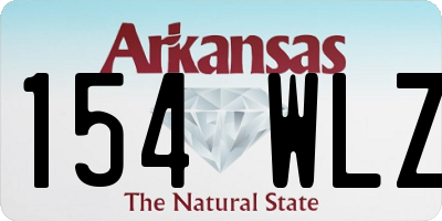 AR license plate 154WLZ