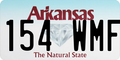 AR license plate 154WMF