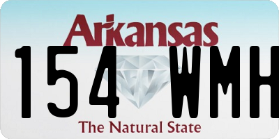 AR license plate 154WMH