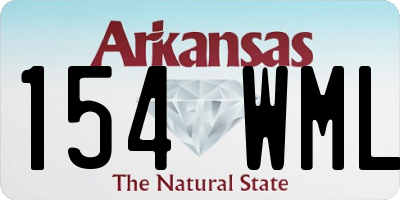 AR license plate 154WML