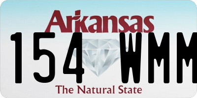 AR license plate 154WMM