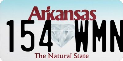 AR license plate 154WMN