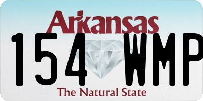 AR license plate 154WMP