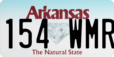 AR license plate 154WMR