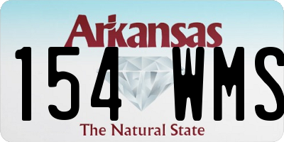 AR license plate 154WMS