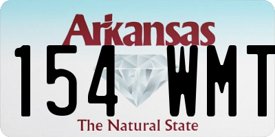 AR license plate 154WMT