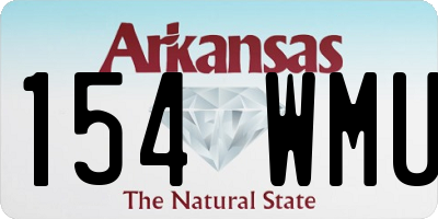 AR license plate 154WMU
