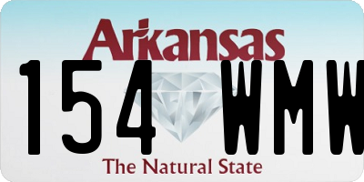 AR license plate 154WMW