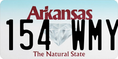 AR license plate 154WMY
