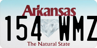 AR license plate 154WMZ