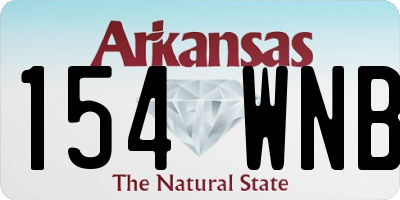 AR license plate 154WNB
