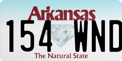 AR license plate 154WND