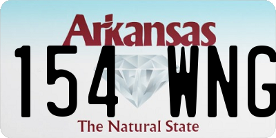 AR license plate 154WNG
