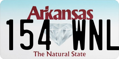 AR license plate 154WNL