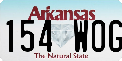 AR license plate 154WOG