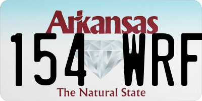 AR license plate 154WRF
