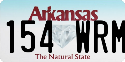 AR license plate 154WRM