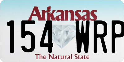 AR license plate 154WRP