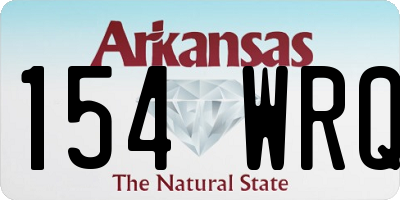 AR license plate 154WRQ