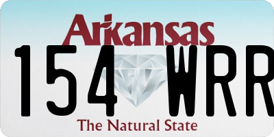 AR license plate 154WRR