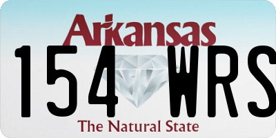 AR license plate 154WRS