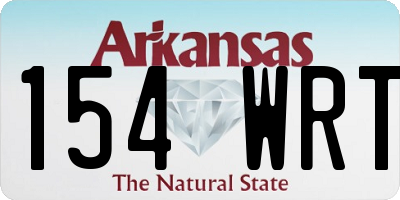AR license plate 154WRT