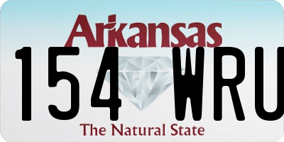 AR license plate 154WRU