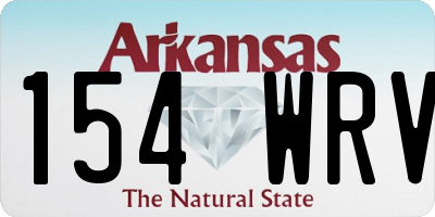 AR license plate 154WRV