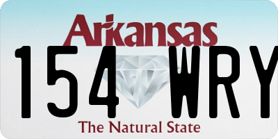 AR license plate 154WRY