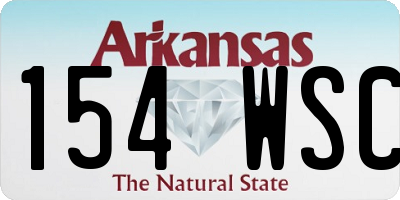 AR license plate 154WSC