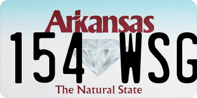 AR license plate 154WSG