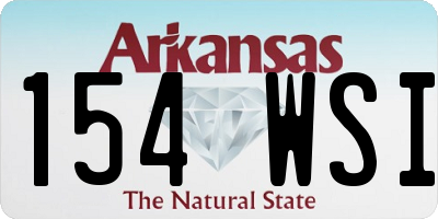 AR license plate 154WSI