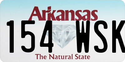 AR license plate 154WSK