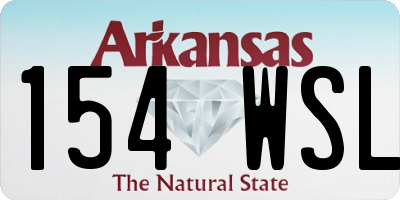 AR license plate 154WSL