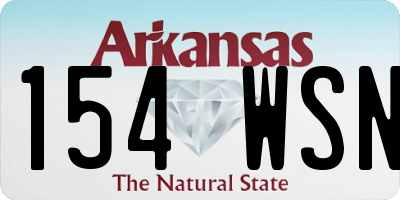 AR license plate 154WSN