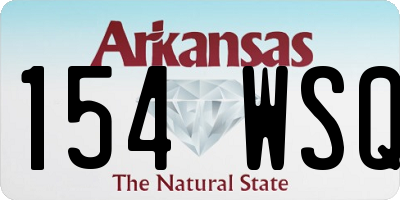 AR license plate 154WSQ