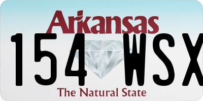 AR license plate 154WSX