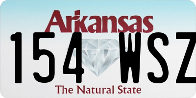 AR license plate 154WSZ