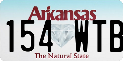 AR license plate 154WTB