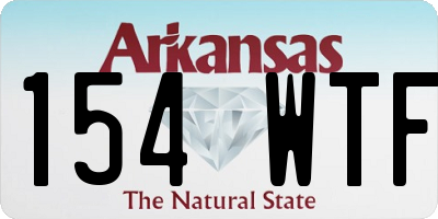 AR license plate 154WTF