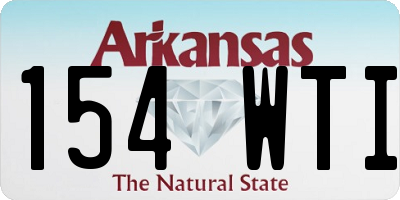 AR license plate 154WTI
