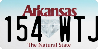AR license plate 154WTJ