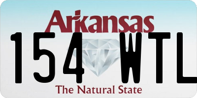 AR license plate 154WTL